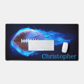 Flammenfußball Schreibtischunterlage (Tastatur & Maus)