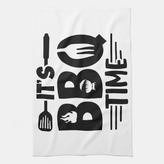 Flammengegrillte Freude Geschirrtuch (Vertikal)