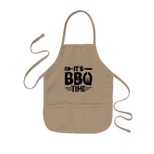 Flammengegrillte Freude Kinderschürze (Vorne)