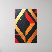 Flammengeometrien Leinwanddruck (Vorderseite)