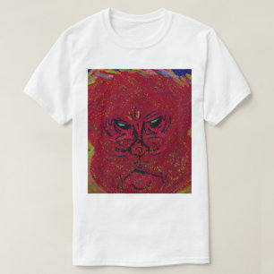 Flammengesicht-T-Shirt T-Shirt