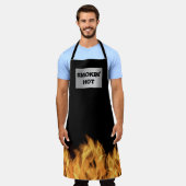 Flammengrill von Smokin Schürze (Getragen)