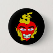 Flammenherz Button (Vorderseite)