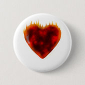 Flammenherz Button (Vorderseite)