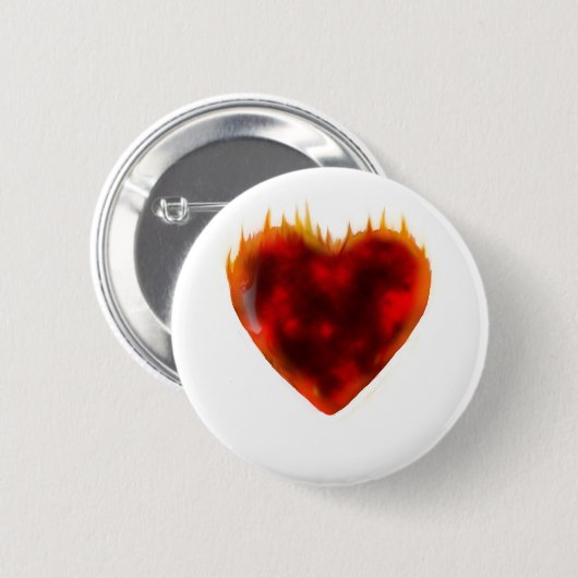 Flammenherz Button (Vorne & Hinten)
