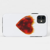 Flammenherz Case-Mate iPhone Hülle (Rückseite (Horizontal))