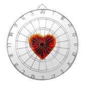 Flammenherz Dartscheibe (vorne)