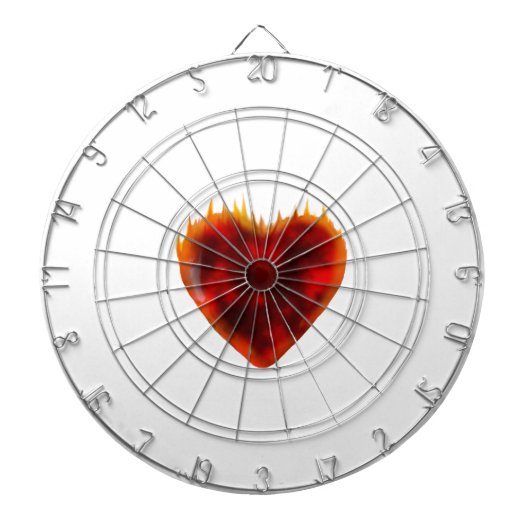 Flammenherz Dartscheibe (vorne)