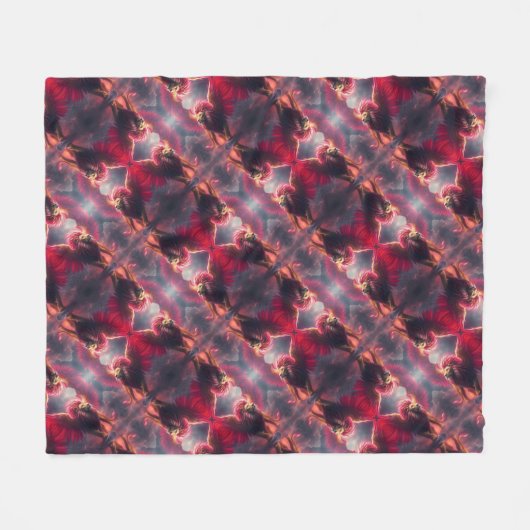 Flammenherz – Der geflügelte Löwe Fleecedecke (Vorderseite (Horizontal))