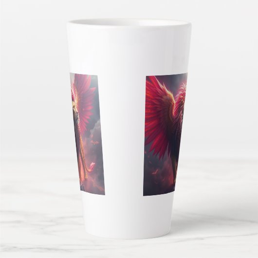 Flammenherz – Der geflügelte Löwe Milchtasse (Vorderseite)