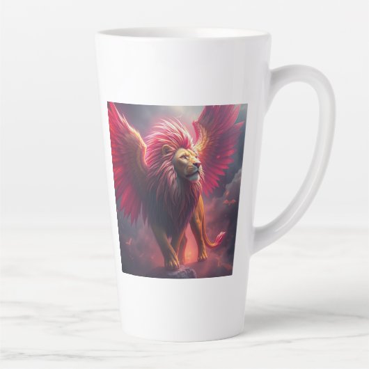 Flammenherz – Der geflügelte Löwe Milchtasse (Rechts)