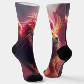 Flammenherz – Der geflügelte Löwe Socken (Gewinkelt)