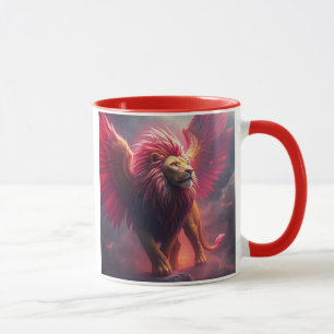 Flammenherz – Der geflügelte Löwe Tasse