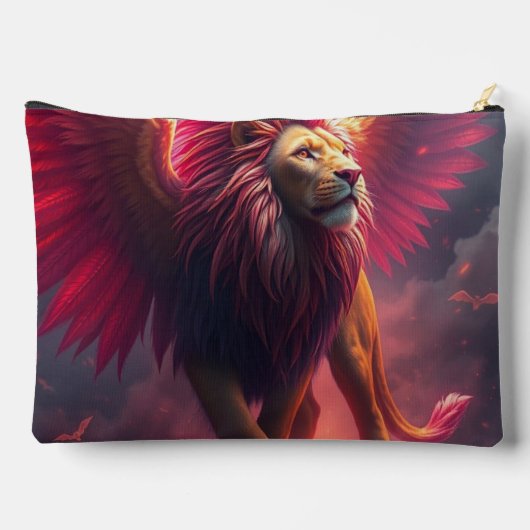 Flammenherz – Der geflügelte Löwe Zubehörtasche (Rückseite)