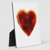 Flammenherz Fotoplatte (Seite)
