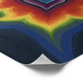 Flammenherz Mandala Poster (Ecke)