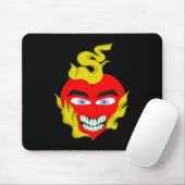 Flammenherz Mousepad (Mit Mouse)