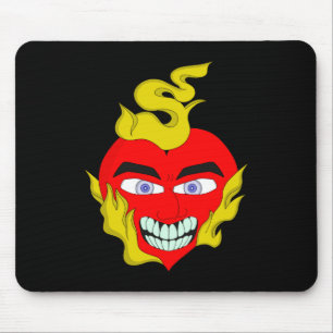Flammenherz Mousepad