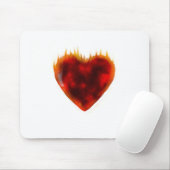 Flammenherz Mousepad (Mit Mouse)