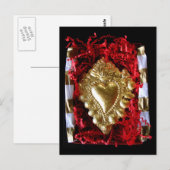 Flammenherz — notecard postkarte (Vorne/Hinten)