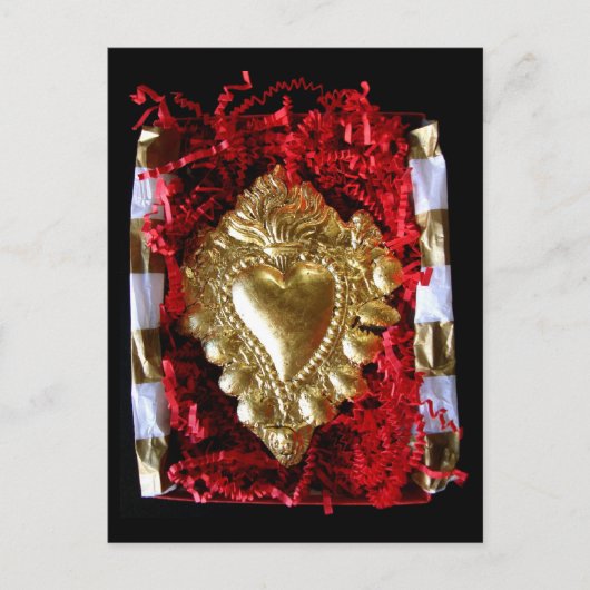 Flammenherz — notecard postkarte (Vorderseite)