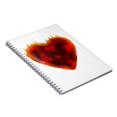Flammenherz Notizblock (Rechte Seite)