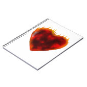 Flammenherz Notizblock (Linke Seite)