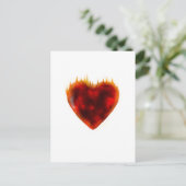 Flammenherz Postkarte (Stehend Vorderseite)