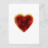 Flammenherz Postkarte (Vorderseite)