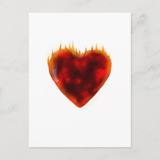 Flammenherz Postkarte (Vorderseite)