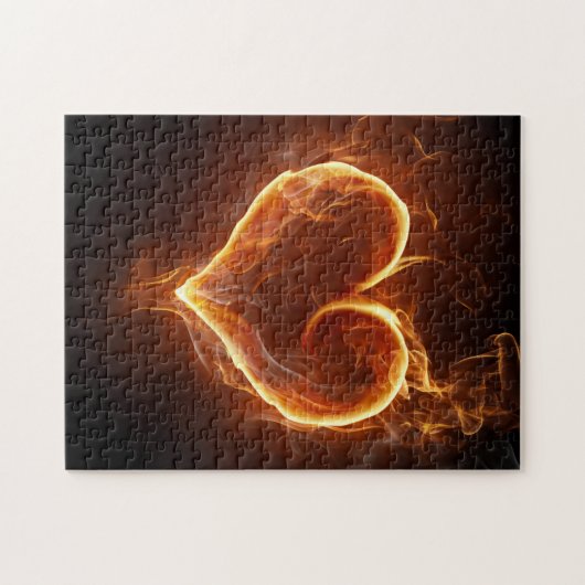 Flammenherz Puzzle (Horizontal)