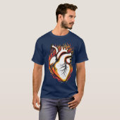 Flammenherz T-Shirt (Vorne ganz)