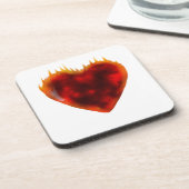 Flammenherz Untersetzer (Linke Seite)