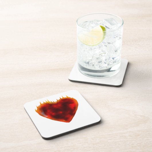 Flammenherz Untersetzer (Rechte Seite)