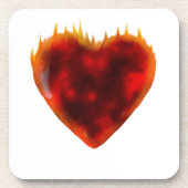 Flammenherz Untersetzer (Vorderseite)