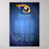 Flammenintensität: Der Golfball im Einsatz. Poster (Vorne)