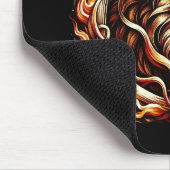 Flammenion im Feuerbrandring Astrologie Mousepad (Ecke)