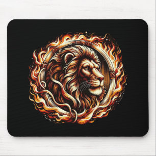 Flammenion im Feuerbrandring Astrologie Mousepad