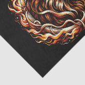 Flammenion im Feuerbrandring Astrologie Seidenpapier (Ausschnitt)