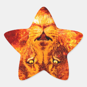 Flammenion von Judah Stern-Aufkleber