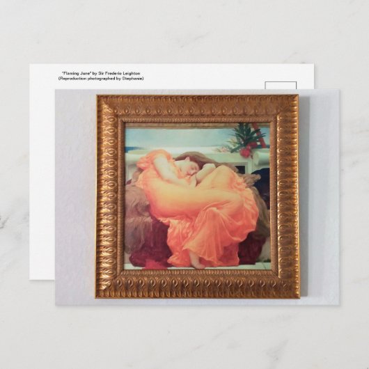 FlammenJuni (Reproduktion, Foto) Postkarte (Vorne/Hinten)