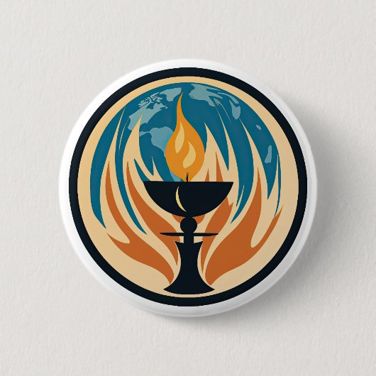 Flammenkhalice Button (Vorderseite)