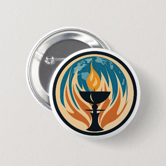 Flammenkhalice Button (Vorne & Hinten)