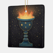 Flammenkhalice im Himmel Keramikornament (Links)