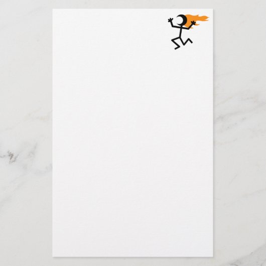 Flammenkopf Briefpapier (Vorderseite)