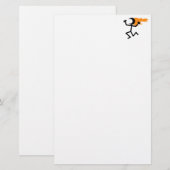 Flammenkopf Briefpapier (Vorne/Hinten)