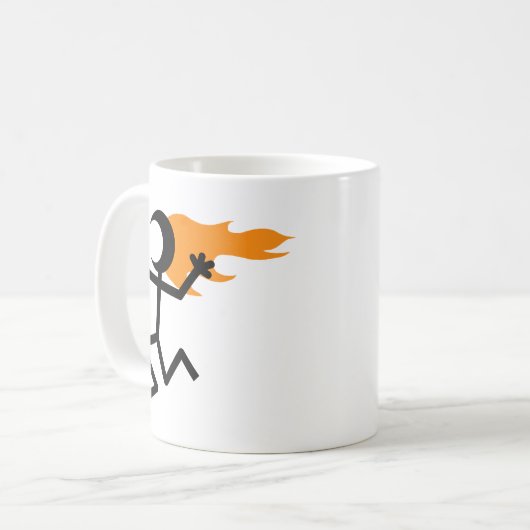 Flammenkopf Kaffeetasse (Vorderseite Links)