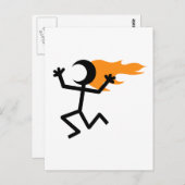 Flammenkopf Postkarte (Vorne/Hinten)