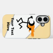 Flammenkopf Stickman Case-Mate iPhone Hülle (Rückseite (Horizontal))