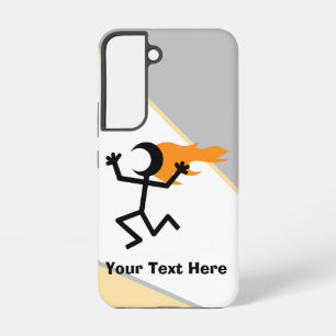 Flammenkopf Stickman Samsung Galaxy Hülle